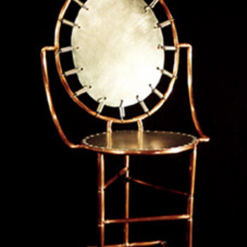 Sculpture titled "Chaise tubulaire tr…" by Noart, Original Artwork