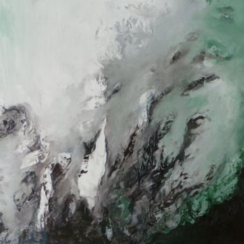 Peinture intitulée "Profondeur" par Catherine Dufrene (Katy), Œuvre d'art originale, Huile