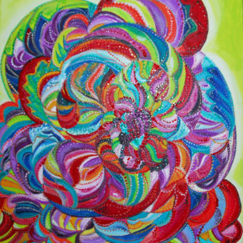 Peinture intitulée "Fantaisie" par Stanca Lonean, Œuvre d'art originale, Acrylique