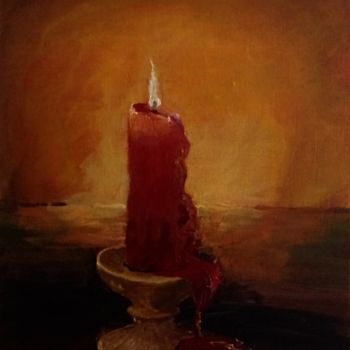 Pintura intitulada "Burning Bright" por Lanny Roff, Obras de arte originais, Acrílico
