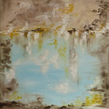 Painting titled "L'envers de l'endro…" by Elisa Cook Benbassat Bassat, Original Artwork, Oil