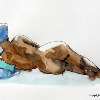 Dessin intitulée "croquis Loane 25 no…" par Anne-Marie Mary, Œuvre d'art originale, Encre