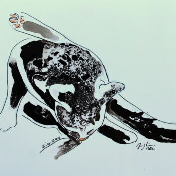 Drawing titled "ZigZag." by Maryline Mercier, Original Artwork, Ink