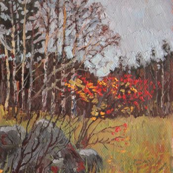 Malarstwo zatytułowany „Autumn colors. 1970” autorstwa Mark Kremer, Oryginalna praca, Olej
