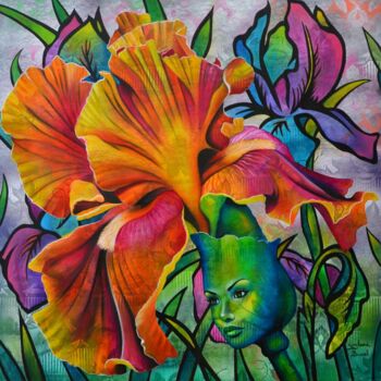 Peinture intitulée "promesse de bonheur" par Jeannette Guichard-Bunel, Œuvre d'art originale, Huile