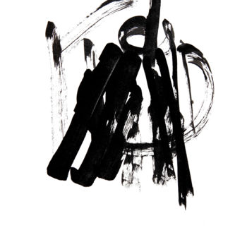 Drawing titled "Graphie Musicale n°…" by José Bosch, Original Artwork, Ink
