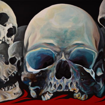 Painting titled "Bundestag" by Rudolf Rox, Original Artwork, Acrylic