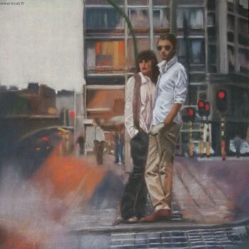 Peinture intitulée "Bohème" par Catherine Costet (Lccat), Œuvre d'art originale, Pastel