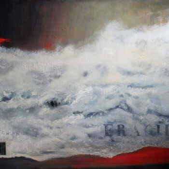 Peinture intitulée "FRAGILE" par Ly-Rose, Œuvre d'art originale, Huile Monté sur Châssis en bois