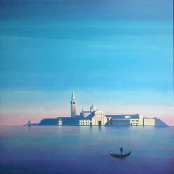 Ζωγραφική με τίτλο "Isola San Giorgio M…" από Sergio Repossini, Αυθεντικά έργα τέχνης, Ακρυλικό