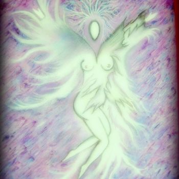 Peinture intitulée "féminité au aurore…" par Laurent Boron, Œuvre d'art originale, Huile