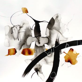 Peinture intitulée "Au fil de nous (15)" par Isabelle Mignot, Œuvre d'art originale, Autre