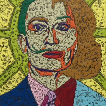 Peinture intitulée "SALVADOR LEAR" par Marjinal Artiste Peintre Décalé Français, Œuvre d'art originale, Acrylique