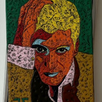 Peinture intitulée "SAUDADE / SCULPTURE…" par Marjinal Artiste Peintre Décalé Français, Œuvre d'art originale, Acrylique Mon…
