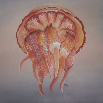 Painting titled "Méduse II" by M'Do, Original Artwork, Acrylic