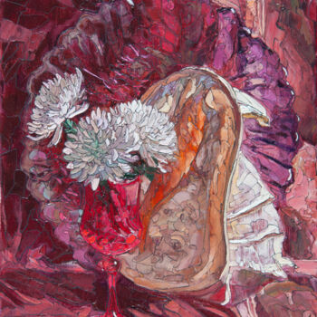 Ζωγραφική με τίτλο "Still Life with She…" από Sergey Sovkov, Αυθεντικά έργα τέχνης, Λάδι