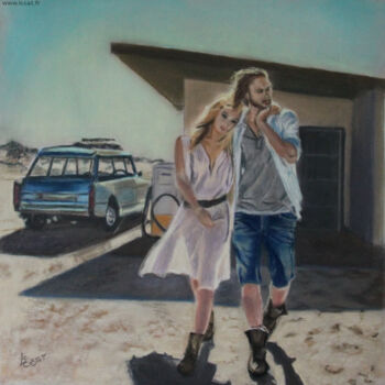 Peinture intitulée "Valentin" par Catherine Costet (Lccat), Œuvre d'art originale, Pastel