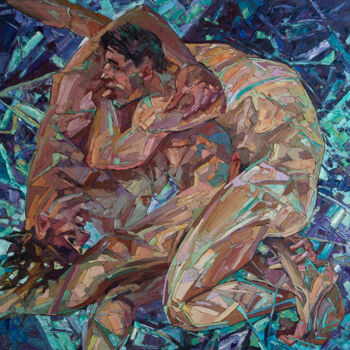 Painting titled "Competition" by Sergey Sovkov, Original Artwork