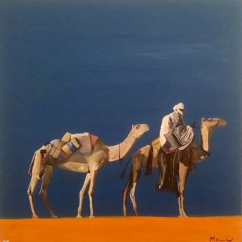 Painting titled "L'attesa" by Guido Mannini, Original Artwork, Oil