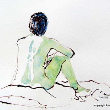 Dessin intitulée "croquis veronik (1)…" par Anne-Marie Mary, Œuvre d'art originale, Autre