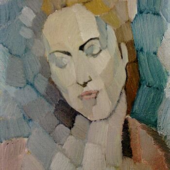 Painting titled "la sainte familie" by Slobodan Spasojevic (Spaki), Original Artwork, Oil
