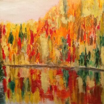 Peinture intitulée "Paysage" par Anne Vignau, Œuvre d'art originale