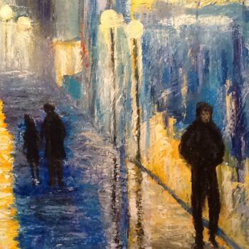 Peinture intitulée "En rentrant de l'éc…" par Anne Vignau, Œuvre d'art originale, Acrylique