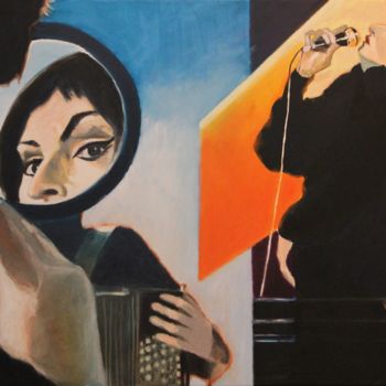 제목이 "N° 931.Barbara"인 미술작품 R. Cavalié로, 원작, 다른 나무 들것 프레임에 장착됨
