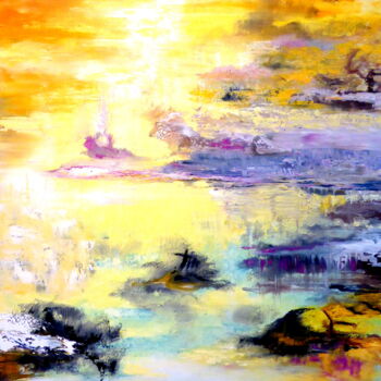 Peinture intitulée "Zen Zen 2   -    si…" par Claude Julia (CJULIA), Œuvre d'art originale, Huile