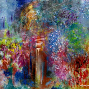 Peinture intitulée "cascade ou personna…" par Dominique Bertrand, Œuvre d'art originale, Acrylique
