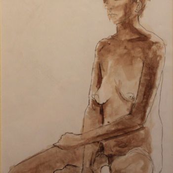 제목이 "N° 263 La confusion…"인 그림 R. Cavalié로, 원작, 잉크 기타 단단한 패널에 장착됨