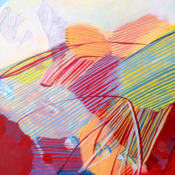 Painting titled "The Idea of Flower" by Sebastian Olivier Burckhardt, Original Artwork, Acrylic