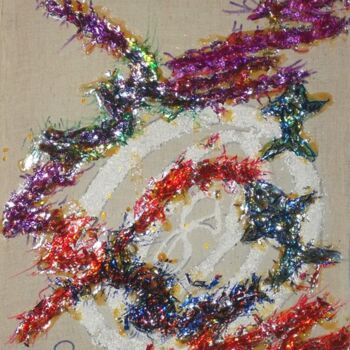 Painting titled "Poissons" by Koutsandréou Georges, Original Artwork, Other