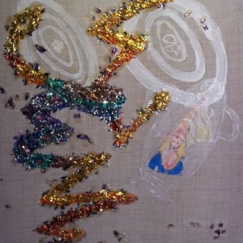 Painting titled "Buste médiéval" by Koutsandréou Georges, Original Artwork, Other