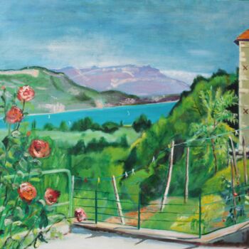 "N° 406  Flandre 2" başlıklı Tablo R. Cavalié tarafından, Orijinal sanat, Petrol Ahşap Sedye çerçevesi üzerine monte edilmiş