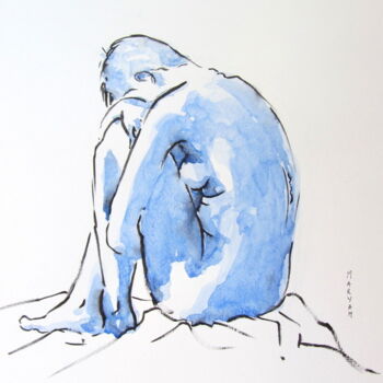 Dessin intitulée "croquis Solenn (1)…" par Anne-Marie Mary, Œuvre d'art originale