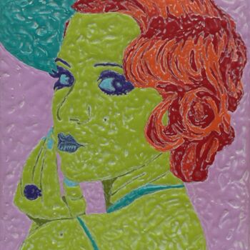 Peinture intitulée "ANNÉE FOLLE" par Marjinal Artiste Peintre Décalé Français, Œuvre d'art originale, Acrylique