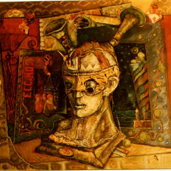 Painting titled "Solitude" by Mandy Sand, Original Artwork, Other