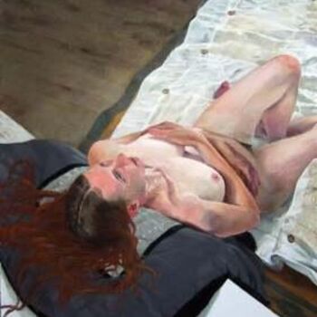Peinture intitulée "La tete ailleurs" par Mathieu Weemaels, Œuvre d'art originale