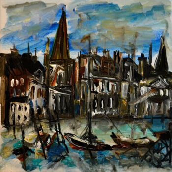 Painting titled "L'éligible" by Muriel Cayet, Original Artwork, Acrylic