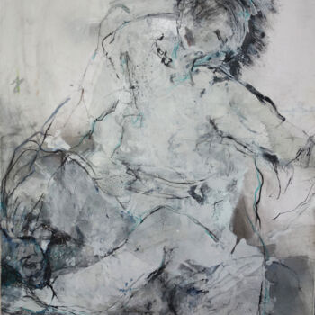 Peinture intitulée "CI mediart" par Catherine Monmarson, Œuvre d'art originale, Acrylique Monté sur Châssis en bois