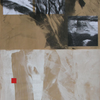 Gravures & estampes intitulée "le réconfort 5" par Ln Le Cheviller, Œuvre d'art originale, Monotype