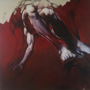「CORPS et AME IV par…」というタイトルの絵画 Claude Duvauchelleによって, オリジナルのアートワーク, アクリル