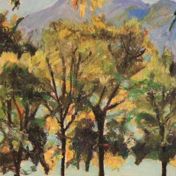 Drawing titled "N°482  La Dent du C…" by R. Cavalié, Original Artwork, Pastel