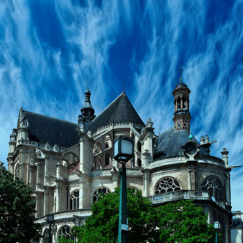 Photography titled "EGLISE, SAINT EUSTA…" by Blaise Lavenex, Original Artwork