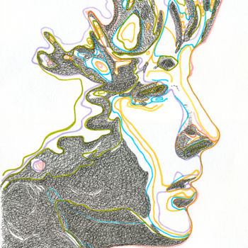 Drawing titled "Anastasiya Vertinsk…" by Dea Lieotto, Original Artwork, Ballpoint pen