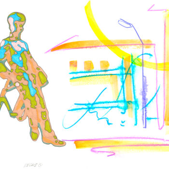 Drawing titled "Sculptures in Nizhn…" by Dea Lieotto, Original Artwork, Marker