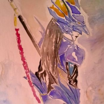Painting titled "kain (Final Fantasy…" by Coco Kupo, Original Artwork, Ink