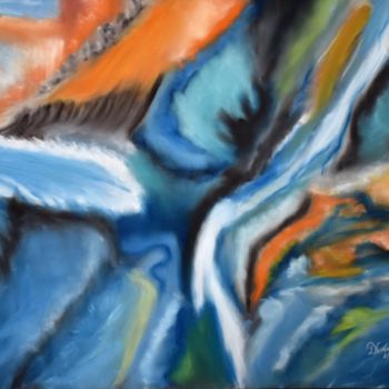 Desenho intitulada "Tourbillon < ne soi…" por Patricia Neveux, Obras de arte originais, Pastel