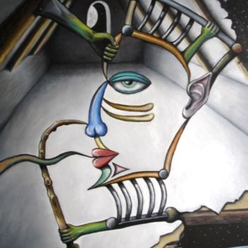 Painting titled "The Illusion" by Pascal Van Der Heijden, Original Artwork, Oil